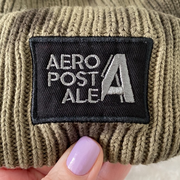 Aeropostale Cuff Army Beanie - Picture 7 of 7